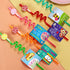 Candyland Party Supplies Drinking Plastic Straws, Reusable 24 for Kids Birthday Party Favors