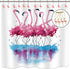 Set of 12 Flamingo Shower Curtain Hooks, Decorative Stainless Steel Rustproof Rings for Bathroom