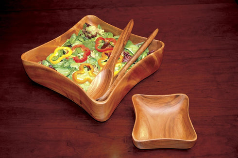 Acaciaware K0425 8- by 5- by 1.5-Inch Rectangle Serving Tray in Acacia Wood