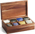 Acacia Wood Tea Bag Organizers, Tea and Sugar Packet Storage Chest with