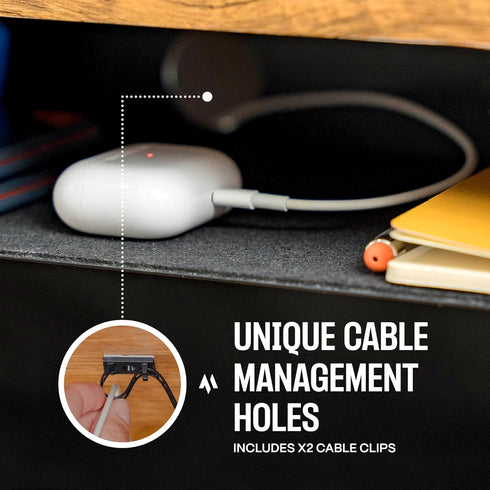 Under Desk Storage Shelf, Carbon Steel Tray for Small Shelf Under The Desk, Gaming Desk Accessories, 7.5 * 8 * 2.8