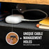 Under Desk Storage Shelf, Carbon Steel Tray for Small Shelf Under The Desk, Gaming Desk Accessories, 7.5 * 8 * 2.8