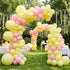 135pcs 18 12 10 5 Inch RUBFAC Pastel Yellow Balloons, Latex Light Yellow Balloon Different Sizes for Garland Arch Baby