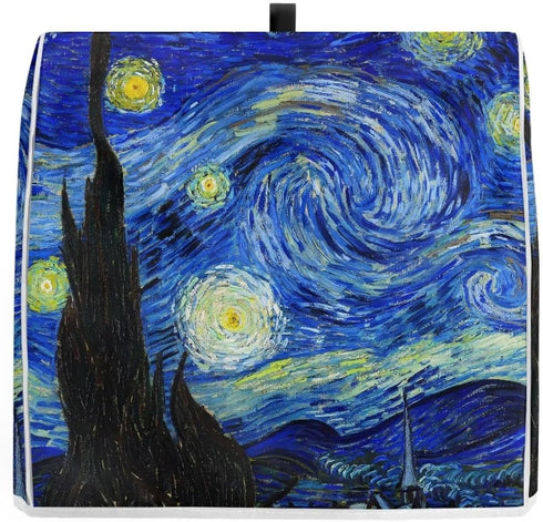 Starry Night Stand Mixer Cover for Kitchen Aid 4.5-5 Quarts, Washable Dust Cover with Handle and Pocket for Small