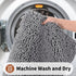 Yimobra Luxury Shaggy Toilet Bath Mat U-Shaped Contour Rugs for Bathroom, 24.4 X 20.4 Inches, Soft and Comfortable