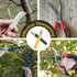 2PCS Garden Tool Sharpener, Blade Sharpener Stone for Shear Scissor and Gardening Pruner, Pocket Knives (Yellow+Black)