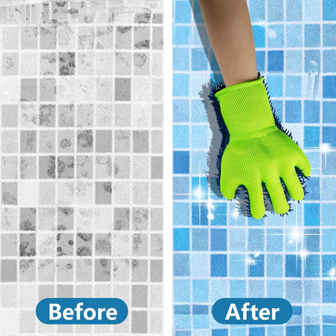 DECOHS 4 Swimming Pcs Pool Cleaning Scrubbing Mitt, Pool and Spa Cleaning Mitt, Pools Hot Tub Scrubbing Glove for Stain