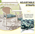 Set 4 17" 16" 2", downluxe Outdoor Chair Cushions of for Patio Furniture, Water-Resistant Patio Chair Cushions