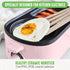 GreenLife 3-in-1 Breakfast Station, Ceramic Nonstick Dual Griddles for Eggs, Meat, Pancakes & Sandwiches, Pink