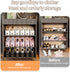 15 Pack Closet Shoe Slots Organizer, Adjustable Shoe Stacker for Storage, Double Layer Space Saver, Durable
