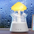 Diffuserlove Cloud Humidifier Rain Water Drip Diffuser Humidifier with Remote Waterfall Lamp Mushroom Humidifier Rain