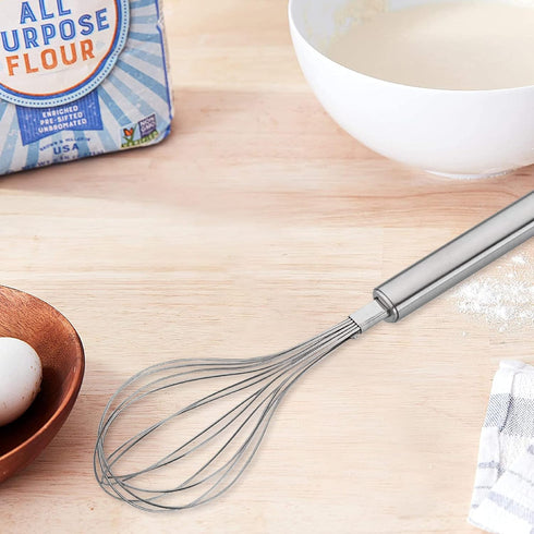 Stainless Steel Parma Balloon Whisk, 12 Inches, Hand Whisk for Eggs, Batter, Dough
