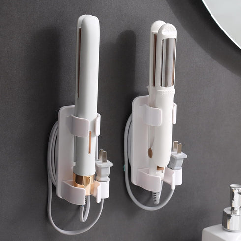 Curling Iron Holder Wall Mounted, Hair Tool Organizer for Bathroom, 4 Pack