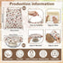 Acellegic (2 13x17in 10in 100% Reusable Beeswax Bread Bags for Homemade Bread Sourdough Pcs Bags + Bowl Cover) Floral