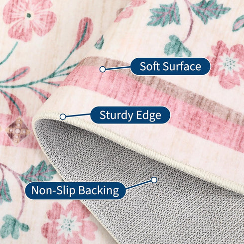 5x7 GarveeHome Area Rugs for Living Room Machine Washable Rug Non Slip Backing Soft Large Stain Resistant Low Pile