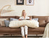 20x54 WSOFRLAC Bed Memory Foam Pillows with Removable Covers for Queen Bed Soft Nursing Couch Pillows with Long Pillow