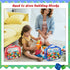Sanwuta 3 Packs Toy Storage Bags with Zipper - Clear PVC Organizing Bags for Board Games, Building Blocks, and Toys