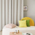 52 63 Inch Set 2 Deconovo Beige Curtains for Living Room, Thermal Insulated Soundproof Drapes with Wave Dot Silver