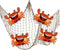 Silipull 5 Pcs Sea Animal Balloons Decorative Fish Net Set Crab Lobster Fish