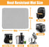 Heat Resistant Mat for Air Fryer, 15 x 18in Silicone Countertop Protector for Appliances, Grey