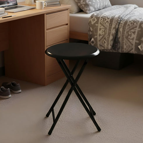 18-Inch 225lb Counter Folding Stool - Backless Stool with Capacity for Kitchen or Rec Room - Portable Indoor Bar Stools