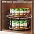 2 Countertop 10 Inch Spice Rack Lazy Susan Organizer for Cabinet, Rotating Spice Organization Tier Adjustable Lazy
