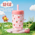 Fimibuke 12 OZ 2 Pack Kids & Toddler Cups Spill Proof, Insulated Sippy Cups for Toddlers Boys Girls, BPA-Free Toddler