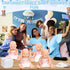 RoundFunny 33 Pcs Baby Shower Diaper Changing Game Supplies Including Dolls Blindfold Diapers Wooden Sign for Changing