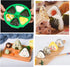 6 Cavity Triangle Sushi Mold, Non-stick Onigiri Rice Ball Press Maker for Seaweed Cilantro Rice Balls