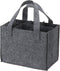 PATIKIL Grey 6 Bottle Wine Carrier Tote Bag, Reusable Wine Storage Bag with Divider, Portable Gift Bag