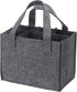 PATIKIL Grey 6 Bottle Wine Carrier Tote Bag, Reusable Wine Storage Bag with Divider, Portable Gift Bag