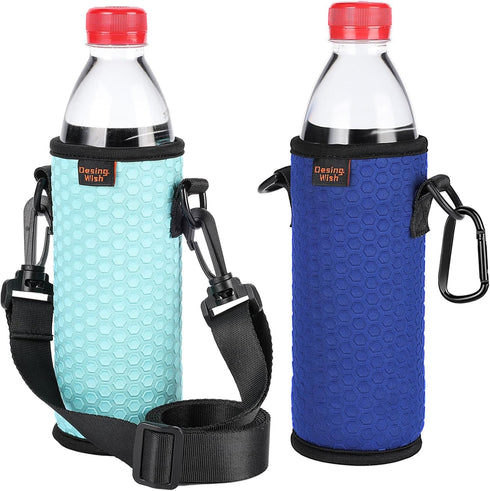 Desing Wish Portable 16.9 oz Plastic Bottles Insulators Sleeves 16 17 18