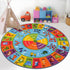 4ft HEBE Kids Play Rug ABC Alphabet Numbers Shapes Educational Kid Area Rug Washable Baby Crawling Mat Non Slip Kid