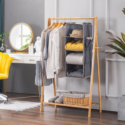 Closet 4-Shelf Closet YOUDENOVA Hanging Organizer, Hanging Storage Shelves, Grey