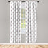 Ambesonne Animal Cartoon Curtains, 2 Panel Set for Living Room Bedroom, Heart Shaped Pink Balloons Design, 28" x 63",