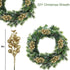 Stems,20Pcs 7.8 Inch DIYASY Champagne Glitter Berry Artificial Xmas Picks and Sprays Christmas Tree Filler Branches