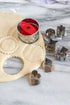 Fox Run Linzer Cookie Cutter Set, 6-Piece, Stainless Steel, 2.5 x 2.5 x 1.75 inches