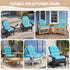 6 Sannwsg Adirondack Chair Cushion, Rocking Chair Cushions, High Back Patio Cushions, Thickened Weather Resistant Patio