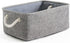 TheWarmHome Storage Bins for Shelves - 11.8x7.9x5.2 inch Grey Fabric Storage Baskets for Organizing
