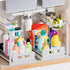 VUSIGN 2 Pack Under Sink Organizer and Storage, Pull Out Sink Shelf, Slide Out Cabinet Organizer for Kitchen Bathroom