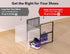 Kuject X-Large Shoe Storage Boxes Organizers Clear Plastic Stackable 12 Pack, Sneaker Containers, Toy Storage Organizer
