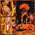 Marigold Flowers Heads Bulk, Silk Artificial Flowers for Diwali and DIY Marigold Garland Decorations