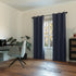 Sun Zero Easton Energy Saving Blackout Grommet Curtain Panel, 40" x 63", Navy Blue