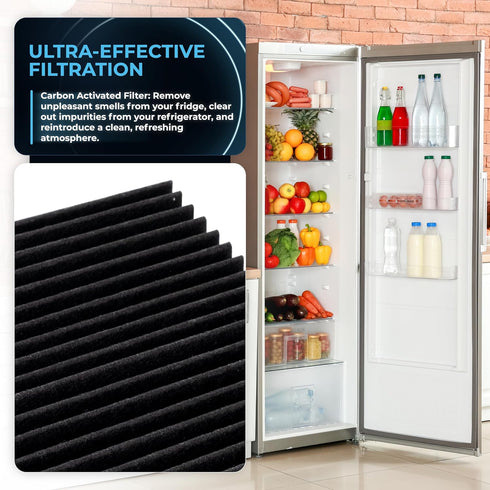 BlueStars EAFCBF Refrigerator Air Filter Replacement Part, Compatible with Frigidaire & Electrolux Pure Air, PACK OF 4