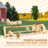16" 15 3/4 6 5/8 3 1/2" TonGass Extra Long Chicken Perch - Freestanding Roosting Bar for Baby Chicks with Built