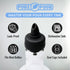 The Pure Pour Liquor Bottle Pourers - Leak-Proof Spouts with Dust Caps, Fits Most Bottles - 10 Pack