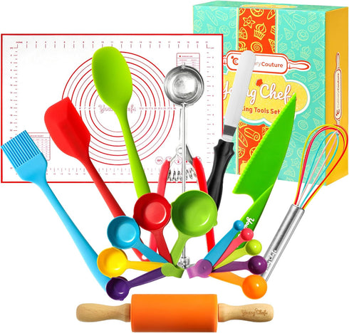 Sets 19 Set 8-12 Set Sets Young Chefs Kids Cooking Real - Pieces Real Baking - Easter Gifts for Kids Years Cooking