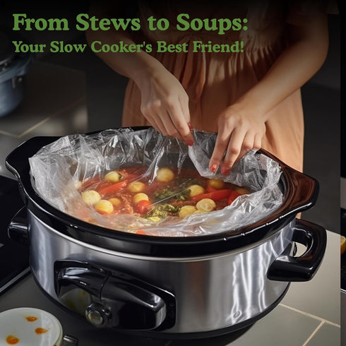 Regency Wraps Slow Cooker Saver - Non-Stick Liners for Easy Clean Up, 20 x 12, Pack of 12