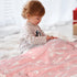 Cozy 30x40 Inch Pink Bow Baby Girl Blanket Knitted Bow Baby Blanket for Girls, Nursery Dcor, & Newborn Gifts