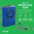 O2COOL FN02001 Necklace Fan, Blue, Pack of 2